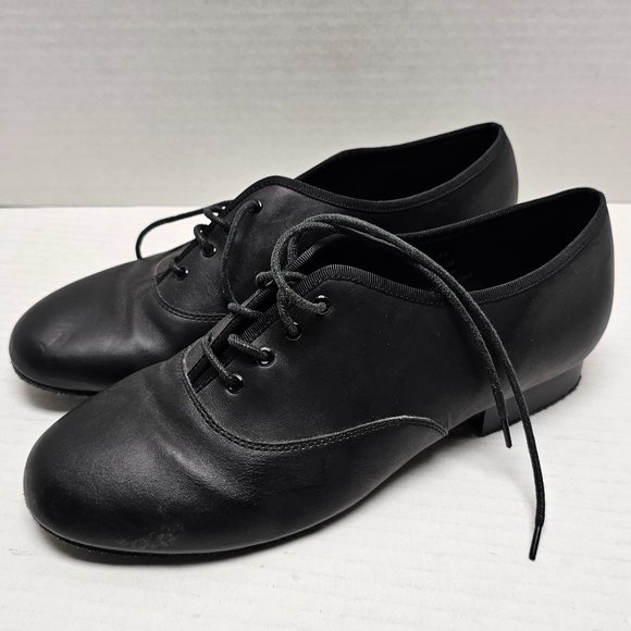 Fred Dance Shooes Angelo Luzio Men Women Black Lace Up Shoes Black 9 B 181M - Picture 1 of 16